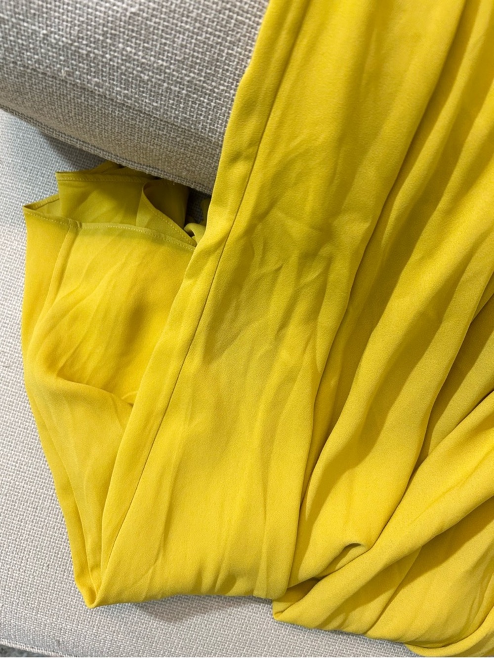 BEST Alexis Rasha Midi Dress Gown Terracotta Orange Yellow Pleated Cocktail Even - Picture 7 of 9